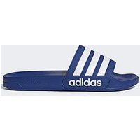 adidas Adilette Shower Slides - Blue, Grey, Size 14, Men