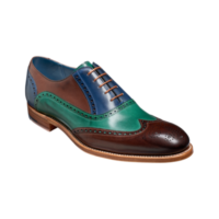 Valiant Multi - Ebony / Green / Blue Hand Painted, 7.5