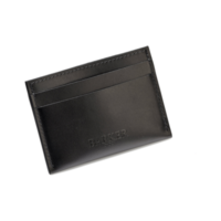 Card Holder Straight - Black Calf