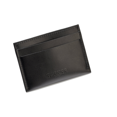 Card Holder Straight - Black Calf