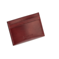 Card Holder Straight - Cherry Calf
