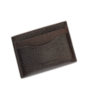 Card Holder Curved - Dark Brown Grain