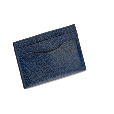 Card Holder Curved - Navy Grain