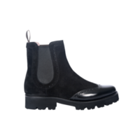Jessie - Black Suede / Black Polish Wing, 7 / D