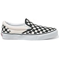 Vans Kids Unisex Classic Slip-On Checkerboard Trainer, Black/White, Size 2