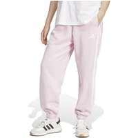 Adidas 3-Stripes Cotton Rich Fleece Joggers Light Pink