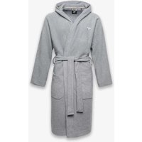 Boss Hooded Dressing Gown Grey