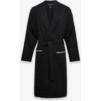 Boss Pure Cotton Dressing Gown Black