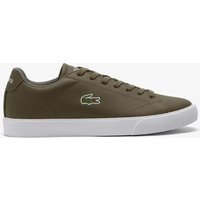 Lacoste Lerond Set Leather Lace-Up Trainers Khaki