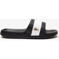 Lacoste Serve Leather Slip On Pool Sliders Black Mix