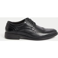 M&S Airflex™ Leather Brogues Black