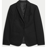M&S Senior Girls' Slim Fit Blazer School Blazer (9-18 Yrs) Black