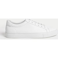 M&S Lace Up Trainers White