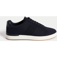 M&S Mesh Lace-Up Trainers Navy