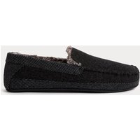 M&S Moccasin Slippers with Freshfeet™ Grey