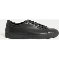 M&S Lace Up Trainers Black/Black