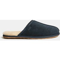 M&S Suede Mule Slippers with Freshfeet™ Navy