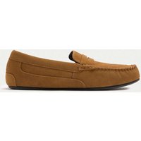 M&S Suede Moccasin Slippers with Freshfeet™ Tan