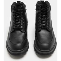 M&S Side Zip Military Boots Black