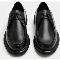 M&S Leather Apron Shoes Black