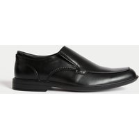 M&S Slip-On Square Toe Shoes Black