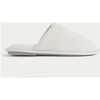 M&S Towelling Mule Slippers with Freshfeet™ Light Grey