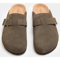 M&S Suede Corkbed Mule Light Khaki