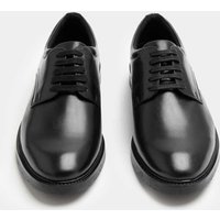 M&S Wide Fit Airflex™ Leather Derby Shoes Black