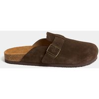 M&S Suede Corkbed Mule Brown