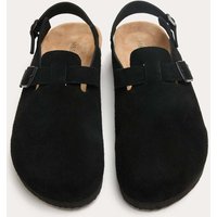M&S Suede Backstrap Mules Black