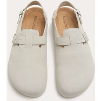 M&S Suede Backstrap Mules Light Grey