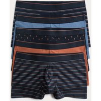 M&S 5pk Cotton Stretch Cactus Hipsters Navy Mix