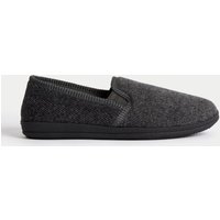 M&S Herringbone Slippers with Freshfeet™ Grey