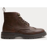 M&S Brogue Chukka Boots Brown