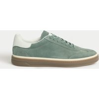 M&S Suede Lace-Up Trainers Green
