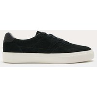 M&S Hairy Suede Lace up Trainers Black