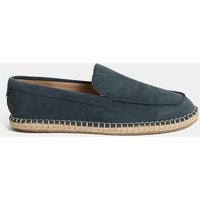 M&S Suede Slip-On Espadrille Loafers Blue