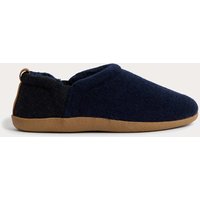 M&S Fleece Lined Felt Slippers with Freshfeet™ Navy