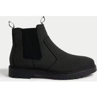 M&S Waterproof Nubuck Chelsea Boots Black