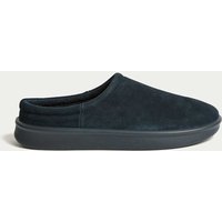 M&S Suede Mule Slippers Navy