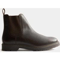 M&S Leather Waterproof Pull-On Chelsea Boots Dark Brown
