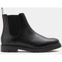 M&S Leather Waterproof Pull-On Chelsea Boots Black