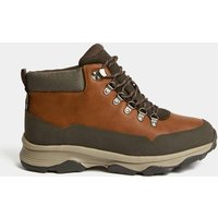 M&S Leather Waterproof Walking Boots Tan