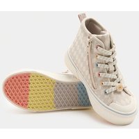 M&S Novelty Patterned High Top Trainers (4 Small - 2 Large) Neutral