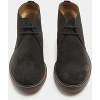 M&S Suede Gum Sole Chukka Boots Dark Charcoal