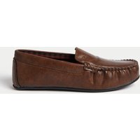 M&S Moccasin Slippers with Freshfeet™ Tan