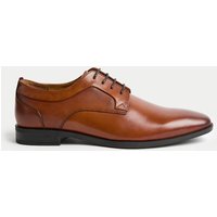 M&S Leather Derby Shoes Tan