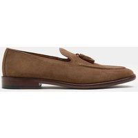 M&S Suede Tassel Loafers Tan