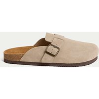 M&S Suede Corkbed Mule Stone