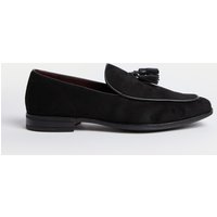 M&S Velvet Loafers Black